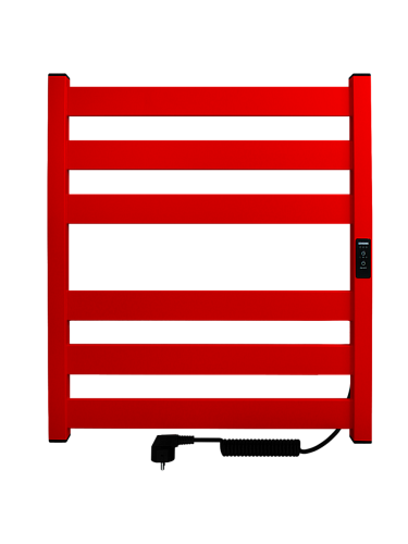 Электрический полотенцесушитель INDIGO LСLOKS5E60-50ERDRt Oktava Slim 5 без полочки, красный