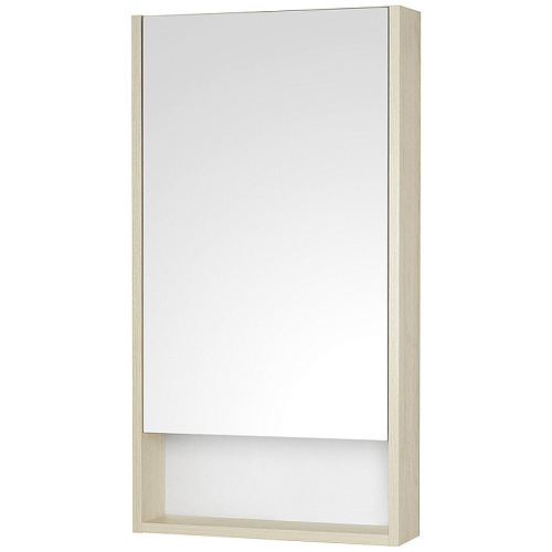 Зеркальный шкаф Акватон 1A252002SDB20 Сканди 45х85 см, белый,дуб верона купить недорого в интернет-магазине Керамос