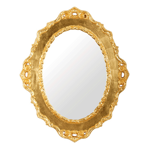 Зеркало Migliore 24963 фигурное 105х85х4.5 см, золото сусальное купить недорого в интернет-магазине Керамос