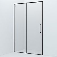 Душевая дверь IDDIS, SLI6BS3i69 Slide 130х195 см, черный алюминиевый профиль, матовый