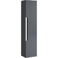 Шкаф-пенал Aqwella CUB0503GR Cube подвесной 30х133 см, серый