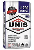 Клей для плитки UNIS WHITEFLEX U-200, 25 кг