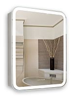 Зеркальный шкаф Azario LED-00002363 Фиджи подвесной, с подсветкой, 60х75 см, белый