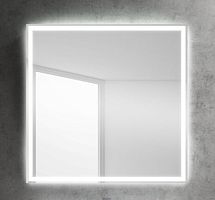 Зеркало Belbagno SPC-GRT-800-800-LED-BTN, с подсветкой, 80х80 см